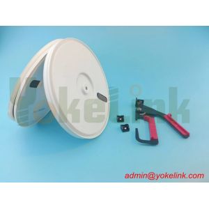 Cheap 1/2&quot; X 50 feet Black Acetal Strap On Reel with Double Locking Heads, Acetal Strap tool for sale