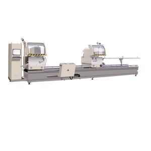 High Precision CNC Double Mitre Saw / Aluminum Curtain Wall Processing Machine