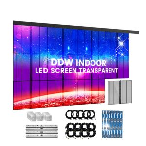 Hight Brightness See Through Windows Clear Glass Video Wall P2.6 P2.8 P3.9 HD