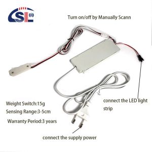 DC12V 12W/24W/36W/48W/60W Hand Sweep Mirror Cabinet for Bathroom Mirror Defogger