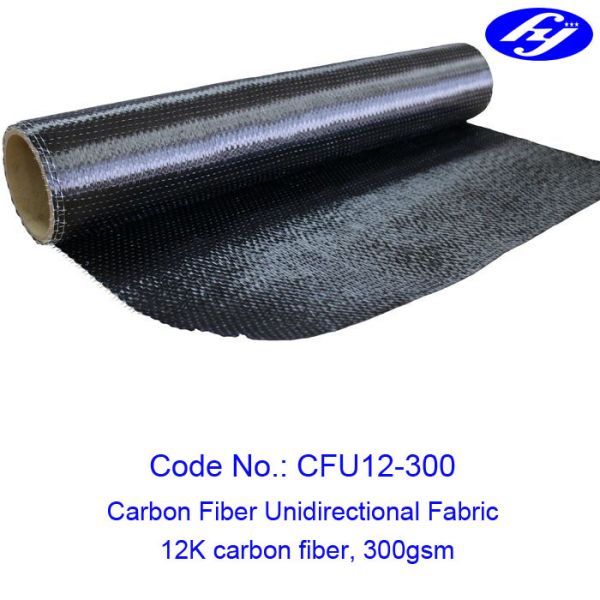 Quality 12K 300GSM Carbon Fiber Fabric / Unidirectional Carbon Fiber For Building Reinforcement wholesale