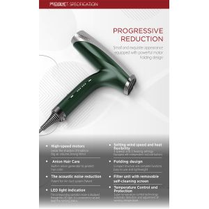 Styling Tools Electric Hair Dryer Negative Ionic Blow 1800W Portable