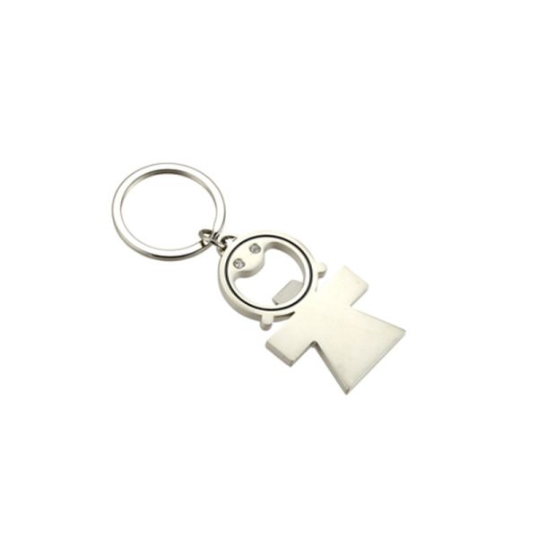 Quality Compact Metal Beer Bottle Opener Keychain With Custom Plating wholesale