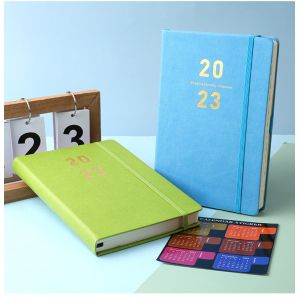 Custom A5 Printed Pu Hardcover Notebook With Elastic Band For Business
