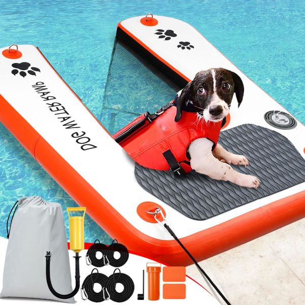 Quality Safe & Easy Climb Customized Color Inflatable Pup Plank Dog Ramp Ladder Fun And Entertaining For Your Dog wholesale