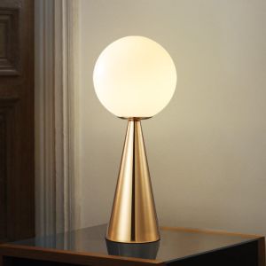 Europe table lamp white glass ball desk lamps student glass ball table lamp(WH