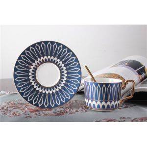 SGS Round Sublimation Printable Fine Porcelain Coffee Mugs Set