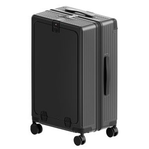 Expandable Wide Handle Suitcase for Unisex Stress-free Business Travel Spinner