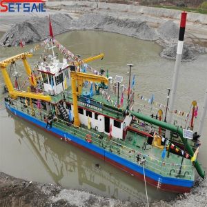 Total Width 3.2 Meter Hydraulic Winch 6 Inch Cutter Suction Dredger for River