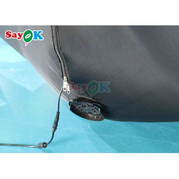 Hanging Horrific Inflatable Spider Halloween Decoration Black And Green