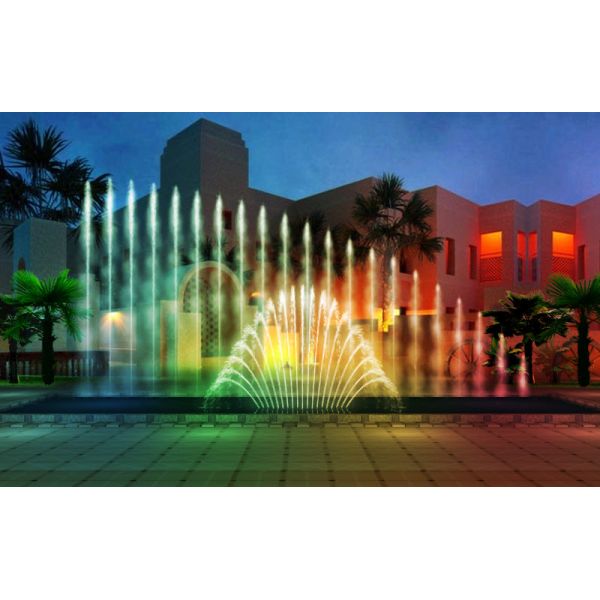 Modern Programmable Fountain Multimedia Control Super High Water Fountain