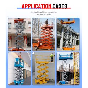 4-16 M Aerial Work Platform Mobile Hydraulic Electric Scissor Lift Electric