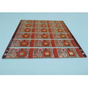 4L Rigid Printed Circuit PCB&Industrial Control Board Red Soldermask White