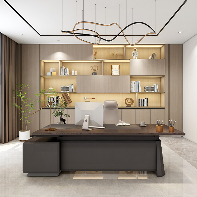 Boss'S Office Desk Simple Modern Table And Chair Combination New Chinese Style