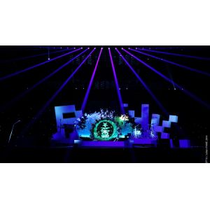 9x30 Meter Holographic Projection System 3D Hologram Mesh Screen For Live Show