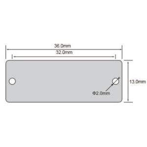 EPC 96bits Memory Waterproof RFID On Metal Tag Alien H3