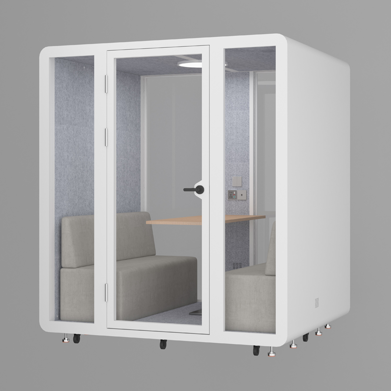 Portable Modern Office Privacy Booth , 6 Person Meeting Pod For Office