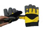 Excellent Grip Mechanic Work Gloves , Customized Synthetic Leather Gloves