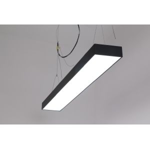 Black Aluminum Profile for LED light bar,LED Linear strip Light suspended office