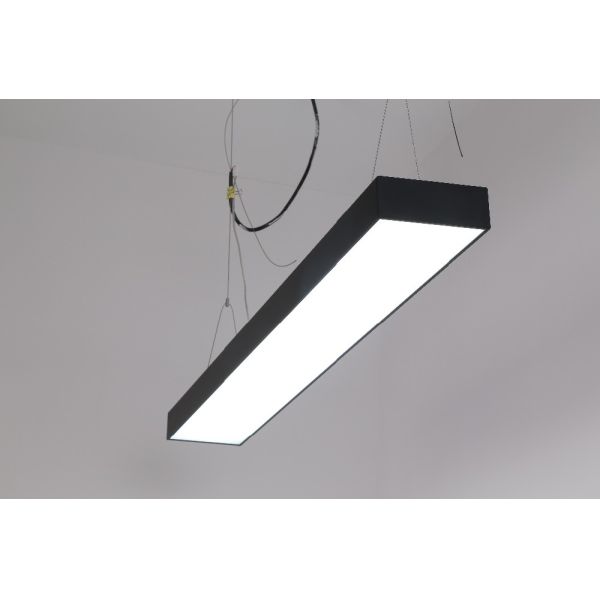 Black Aluminum Profile for LED light bar,LED Linear strip Light suspended office