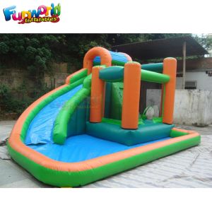 Fire - Retardant Backyard 0.55mm Outdoor Inflatable Water Slides