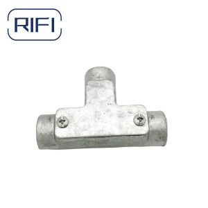 Threaded Gi Conduit Pipe Fittings Channel 20mm Inspection Tee