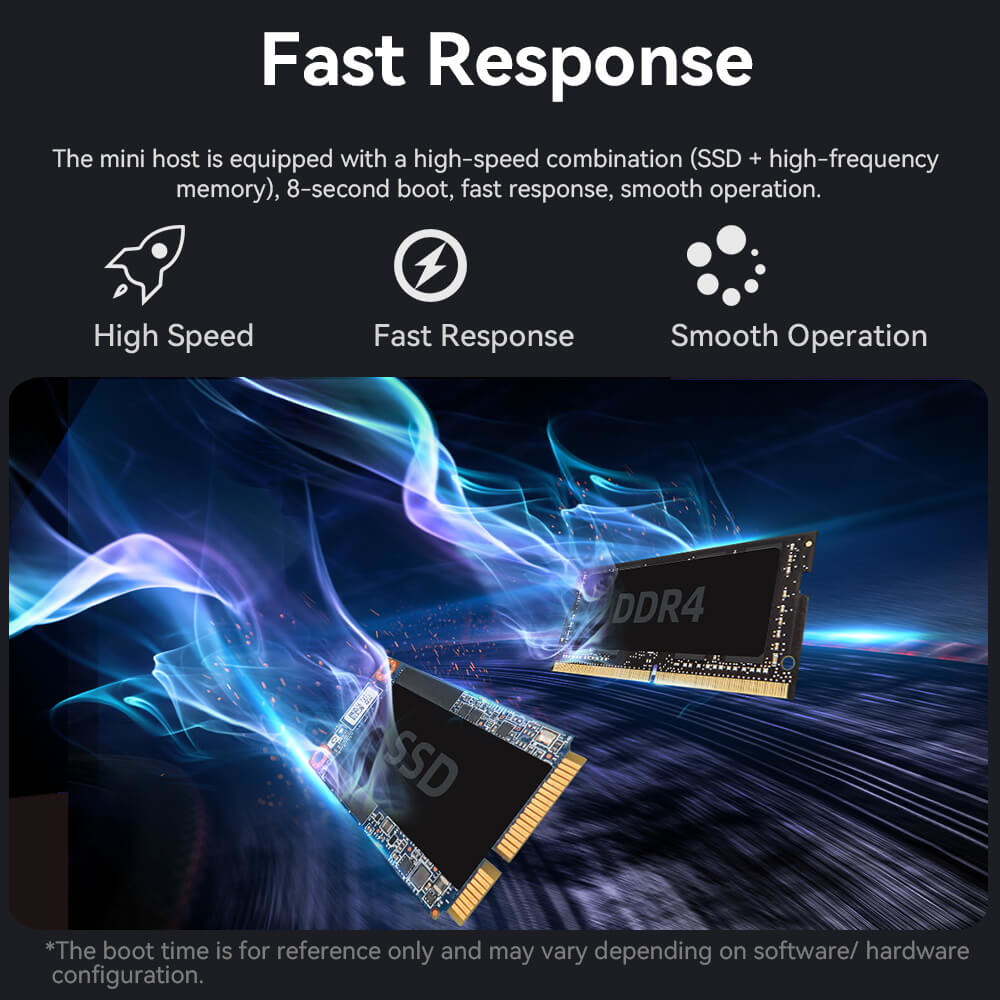 Intel Core I5 7200U Black Mini Computer With DDR3L 16GB RAM Single LAN For