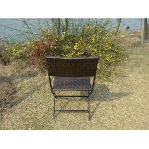 Pool / Beach Leisure Resin Wicker Chair Set With Aluminum Frame