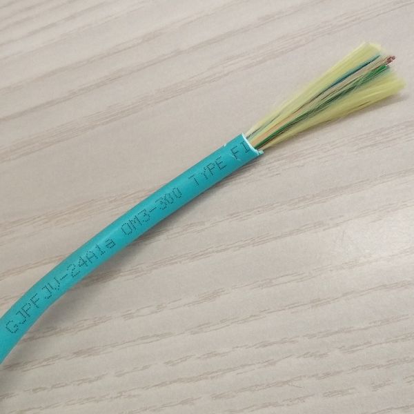 Quality Multimode Fiber Optic Patch Cables Indoor 24 Fiber OM3 Cable GJPFJU wholesale