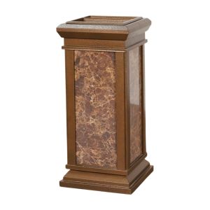 Stainless Steel Public Trash Cans with Large Capacity Rectangular Outdoor