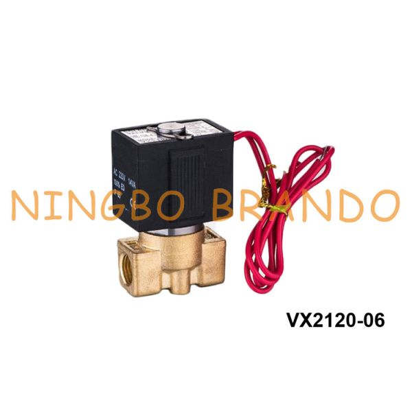 Quality SMC Type Brass Solenoid Valve For Water 1/8'' VX2120-06 1/4'' VX2120-08 220V 24V wholesale