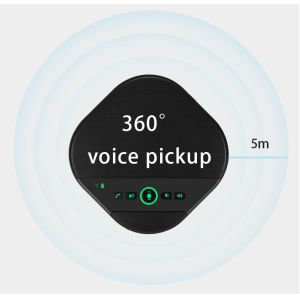 5.8g Wireless Conference Speakerphone 2400mA Built-In 4 Microphones