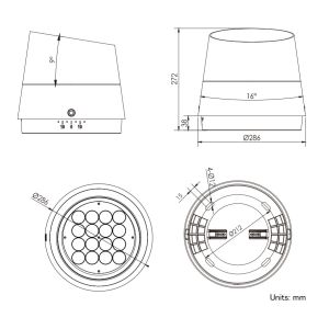 Tiltable 100W LED Landscape Uplight IP66 Beam Direction Adjustable