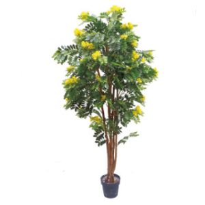 Garden Landscape Artificial Potted Floor Plants Cassia Flowering Tree