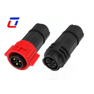 M19 3 Pin 300V Waterproof Cable Connector Quick Lock For Industrial Production