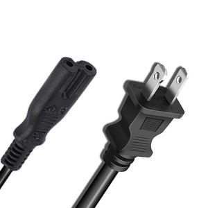 USA 2 Prong Angle Power Supply Cable Cord NEMA 1-15P To IEC320 C7 Figure 8