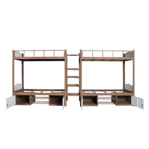 Bedroom Rust Proof RAL Card Metal Bunk Bed Frame