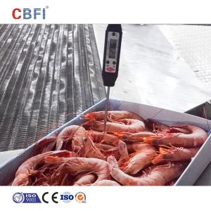 Efficient Brine And Quick Tunnel Freezer Machine For Shrimp Freezing