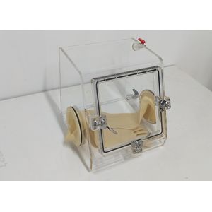 Isolated Glove Box Laboratory Equipment Full View , Tabletop Small Glove Box