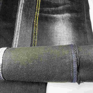China 13 Oz Woven Brushed Grey Stretch Denim Fabric ​Supper Stretch on sale