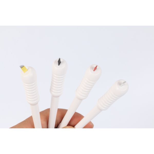 Durable Permanent Tattoo Pen / Microblading Eyebrows Tool With Flexible Curved