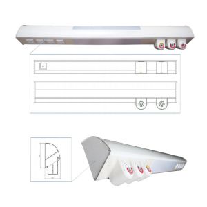 China 6m Adjustable Patient Medical Bed Head Units Panels For Hospital on sale