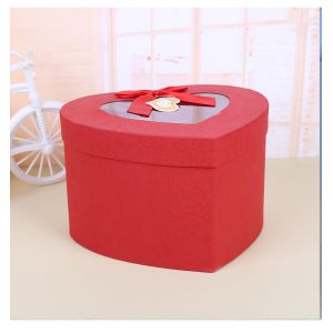 Customized Heart-Shaped Flower Gift Box Packaging with Rigid Box and Matt