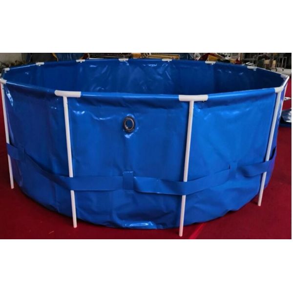 Collapsible 3000L 0.9mm PVC Tarpaulin Fish Tank Fish Pond Plastic Tank Diy Fish Pond