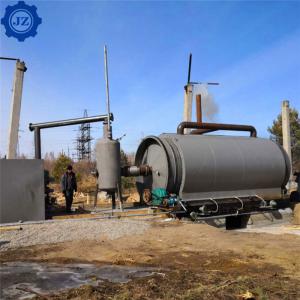 Cheap 12ton 12tpd Automatic Waste Tire Recycling Pyrolysis Plant For Making Furnace Oil And Carbon Black, Steel for sale