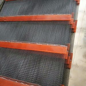 Self cleaning screen polyurethane and steel wire screen for mining and quarry