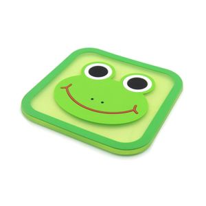 Recycled Beer Cup Soft PVC Coasters Non Toxic 10x10cm With Logo Custom