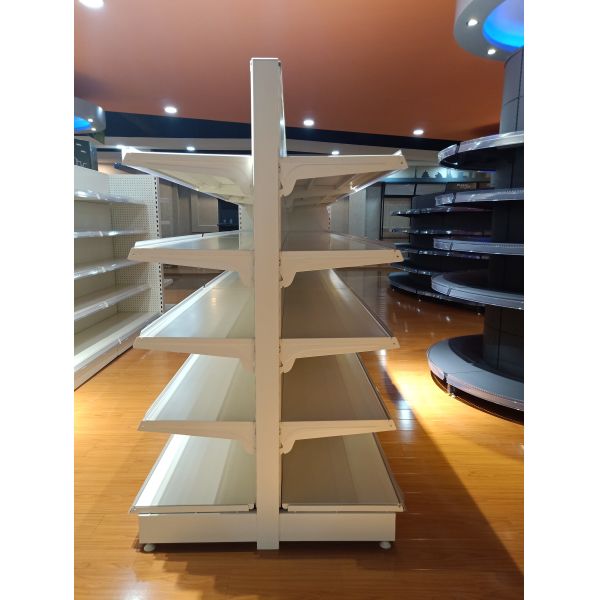 OEM Gray L Shaped Corner Shelf 82in 6 Tier Corner Shelf