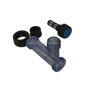 Industry 1 Inch Transparent PVC Y-Strainer with Socket/Thread Connection and
