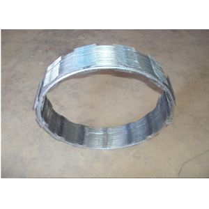 CBT-65/CBT-60/BTO-22 Galvanized Barbed Concertina Razor Wire , 7KG Per Coil Flat